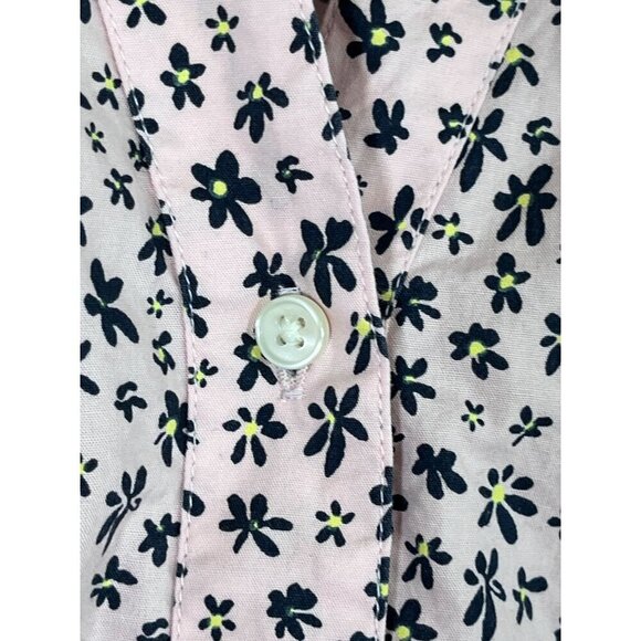 Levi's Top Women M Pink Floral Summer Y2K Boho Western 80s Retro Office Cowgirl - Picture 5 of 11